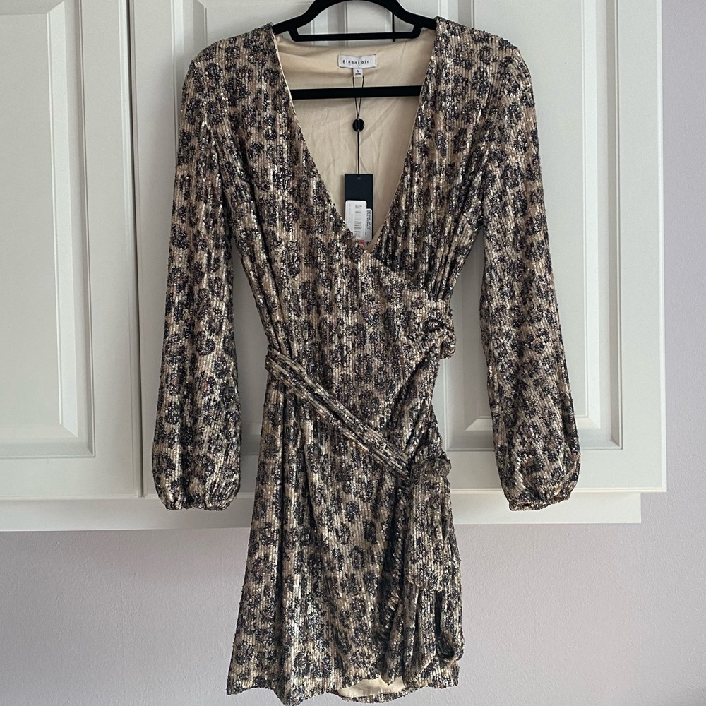 Leopard Print Wrap Dress